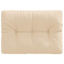 Palle rygpude VIANEN 100% polyester Cremefarvet 70 x 40 x 12 cm