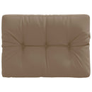 Palle rygpude VIANEN 100% polyester Gråbrun 70 x 50 x 12 cm