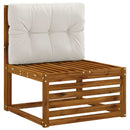 Palle rygpude VIANEN 100% polyester Hvid 70 x 50 x 12 cm