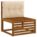 Palle rygpude VIANEN 100% polyester Cremefarvet 70 x 50 x 12 cm