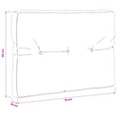 Palle rygpude VIANEN 100% polyester Cremefarvet 70 x 50 x 12 cm