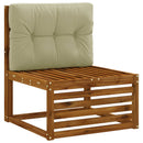 Palle rygpude VIANEN 100% polyester Lys grøn 70 x 60 x 12 cm