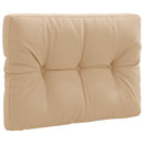 Palle rygpude VIANEN 100% polyester Sandfarvet 70 x 60 x 12 cm