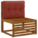Palle rygpude VIANEN 100% polyester Rød 70 x 60 x 12 cm