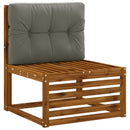 Palle rygpude VIANEN 100% polyester Grå 70 x 60 x 12 cm