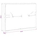 Palle rygpude VIANEN 100% polyester Cremefarvet 70 x 60 x 12 cm