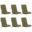 6-delt højt rygstol puder VIANEN 6 pcs 100% polyester