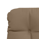 2-delt højt rygstol puder VIANEN 2 pcs 100% polyester Gråbrun