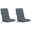 2-delt højt rygstol puder VIANEN 2 pcs 100% polyester Blå