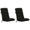 2-delt højt rygstol puder VIANEN 2 pcs 100% polyester Sort