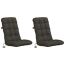 2-delt højt rygstol puder VIANEN 2 pcs 100% polyester Antracit