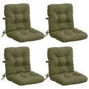 4-delt højt rygstol puder VIANEN 4 pcs 100% polyester