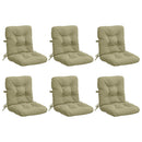 6-delt højt rygstol puder VIANEN 6 pcs 100% polyester Lys grøn