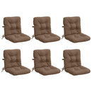 6-delt højt rygstol puder VIANEN 6 pcs 100% polyester Gråbrun