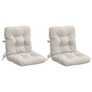 2-delt højt rygstol puder VIANEN 2 pcs 100% polyester Hvid
