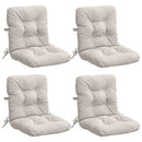 4-delt højt rygstol puder VIANEN 4 pcs 100% polyester Hvid