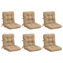 6-delt højt rygstol puder VIANEN 6 pcs 100% polyester