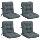 4-delt højt rygstol puder VIANEN 4 pcs 100% polyester Blå