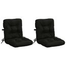 2-delt højt rygstol puder VIANEN 2 pcs 100% polyester Sort