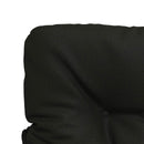 4-delt højt rygstol puder VIANEN 4 pcs 100% polyester Sort