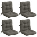 4-delt højt rygstol puder VIANEN 4 pcs 100% polyester Grå