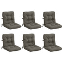 6-delt højt rygstol puder VIANEN 6 pcs 100% polyester Grå