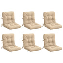 6-delt højt rygstol puder VIANEN 6 pcs 100% polyester