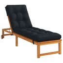 Solseng Pude VIANEN 100% polyester Mørk blå 200 x 55 x 8 cm