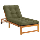 Solseng Pude VIANEN 100% polyester Olivengrøn 200 x 70 x 8 cm