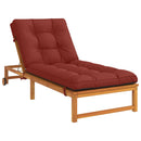 Solseng Pude VIANEN 100% polyester Rød 200 x 80 x 8 cm