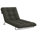 Solseng Pude VIANEN 100% polyester Antracit 200 x 80 x 8 cm