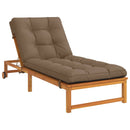 Solseng Pude VIANEN 100% polyester Gråbrun 200 x 90 x 8 cm