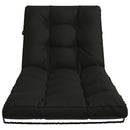 Solseng Pude VIANEN 100% polyester Sort 200 x 90 x 8 cm