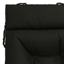 Solseng Pude VIANEN 100% polyester Sort 200 x 50 x 8 cm