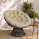 Papasan stolspude VIANEN 100% polyester Lys grøn Ø 120 x 12 cm