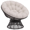 Papasan stolspude VIANEN 100% polyester Hvid Ø 130 x 12 cm