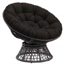 Papasan stolspude VIANEN 100% polyester Sort Ø 130 x 12 cm