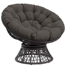 Papasan stolspude VIANEN 100% polyester Antracit Ø 130 x 12 cm