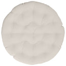 Papasan stolspude VIANEN 100% polyester Hvid Ø 120 x 12 cm