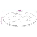 Papasan stolspude VIANEN 100% polyester Blå Ø 120 x 12 cm