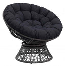 Papasan stolspude VIANEN 100% polyester Mørk blå Ø 120 x 12 cm
