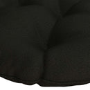Papasan stolspude VIANEN 100% polyester Sort Ø 120 x 12 cm