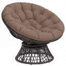 Papasan stolspude VIANEN 100% polyester Gråbrun Ø 100 x 12 cm