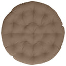 Papasan stolspude VIANEN 100% polyester Gråbrun Ø 100 x 12 cm