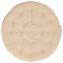 Papasan stolspude VIANEN 100% polyester Cremefarvet