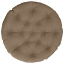 Hængestolspude VIANEN 100% polyester Gråbrun Ø 80 x 12 cm