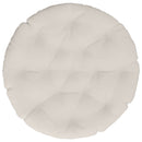Hængestolspude VIANEN 100% polyester Hvid Ø 80 x 12 cm