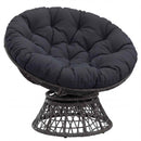 Hængestolspude VIANEN 100% polyester Mørk blå Ø 80 x 12 cm