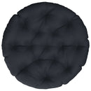 Hængestolspude VIANEN 100% polyester Mørk blå Ø 80 x 12 cm