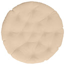 Hængestolspude VIANEN 100% polyester Cremefarvet Ø 80 x 12 cm